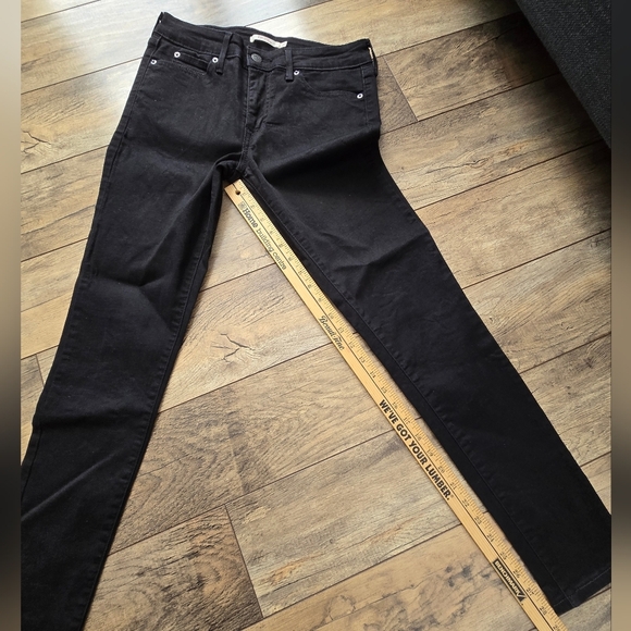 LEVI'S 711 skinny size 27 , length 30 Women's Black Jeans - Picture 2 of 11